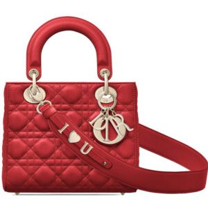 Christian Dior My ABCDior Lambskin Bag Red