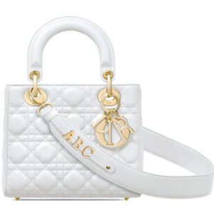 Christian Dior My ABCDior Lambskin Bag White