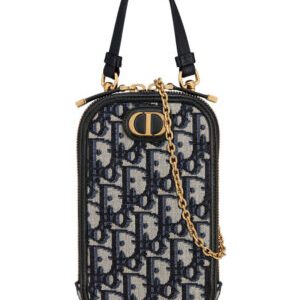 Christian Dior 30 Montaigne Phone Holder Dark Blue