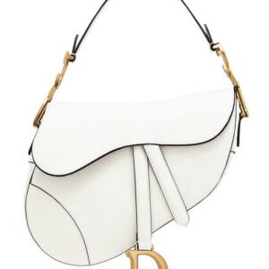 Christian Dior Saddle Calfskin Bag M0446 White