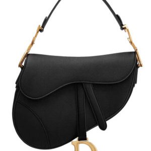 Christian Dior Saddle calfskin bag Black