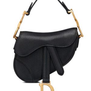Christian Dior Micro Saddle Bag Black
