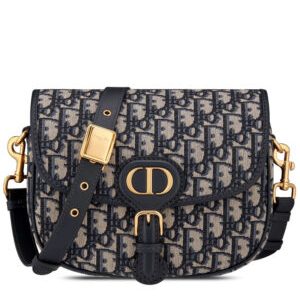 Christian Dior Medium Dior Bobby Handbag Dark Blue