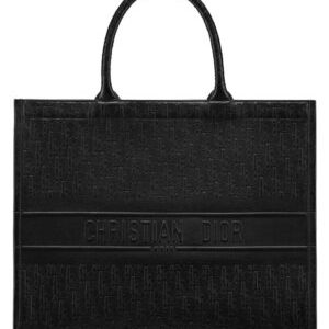 Christian Dior Book Tote Dior Oblique Bag Black