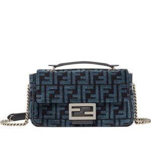 Fendi Baguette Chain Midi 8BR793 Dark Blue