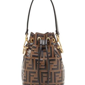 Fendi Mon Tresor Leather Mini-bag 8BS010 Coffee