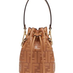 Fendi Mon Tresor Leather Mini Bag 8BS010 Coffee