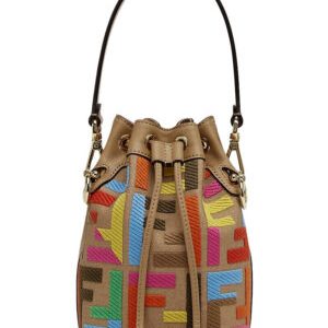 Fendi Mon Tresor Multicolor FF Canvas Mini Bag 8BS010 Polychrome