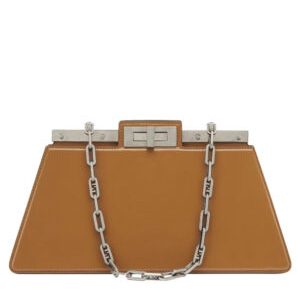 Fendi Peekaboo Cut Medium 8BN340 Coffee
