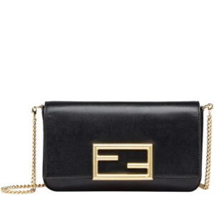 Fendi Wallet On Chain With Pouches Black