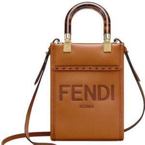 Fendi Mini Sunshine Shopper 8BS051 Coffee