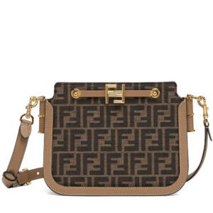 Fendi Touch FF Fabric Bag 8BT349 Coffee
