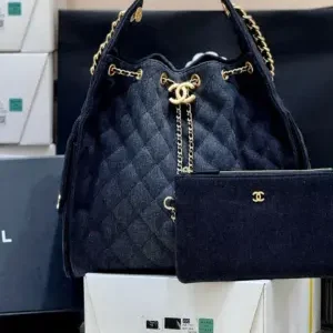 Chanel Coco 25 Hobo Handbag Denim 30cm