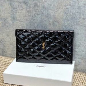 Saint Laurent Paris Pouch in Lambskin