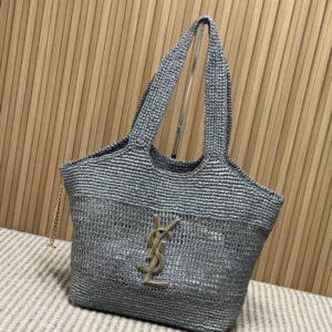 Saint Laurent Icare Maxi Shopping Bag in Raffia