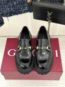 Gucci Horsebit Leather Platform Loafers Shoes