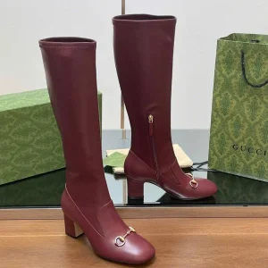 Gucci Horsebit Signora Leather Long Boot 6.5cm