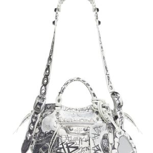Balenciaga Neo Cagole XS Handbag Graffiti White