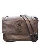 Saint Laurent Baby Niki Chain Bag 5330370 Gray
