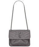 Saint Laurent Baby Niki Chain Bag 5330370 Dark Gray