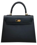 Hermes Kelly Bag 28 Epsom Leather Black