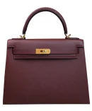 Hermes Kelly Bag 28 Epsom Leather Mauve