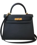 Hermes Kelly Bag 32 Togo Leather Black